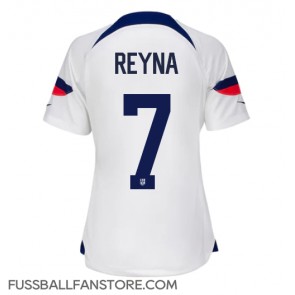 Vereinigte Staaten Giovanni Reyna #7 Replik Heimtrikot Damen WM 2022 Kurzarm